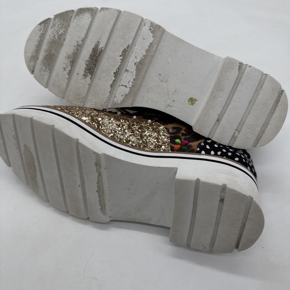 Betsy Johnson PIXXY Platform Loafers Shoes Size 6 Embellished Discontinued - Picture 10 of 12